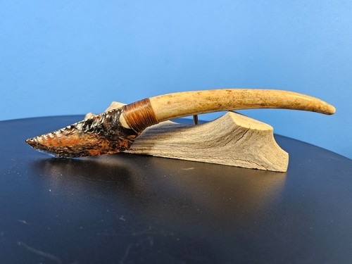 Coltello denti ossidiana - coltello,